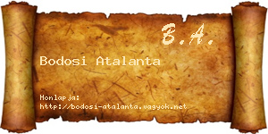 Bodosi Atalanta névjegykártya